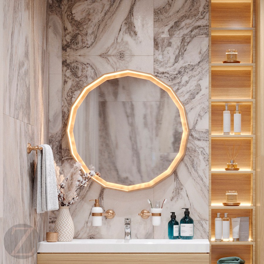 Зеркало круглое Magic Iceberg 700*700mm