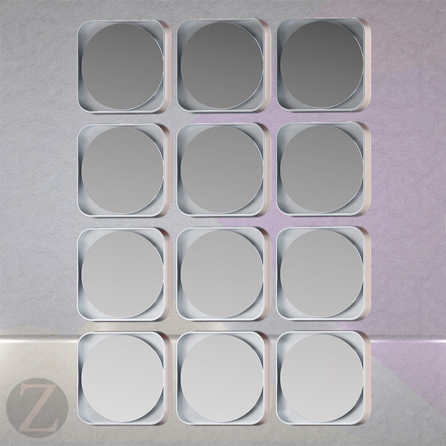 Зеркальное панно Marta Retta I 1000*1200mm